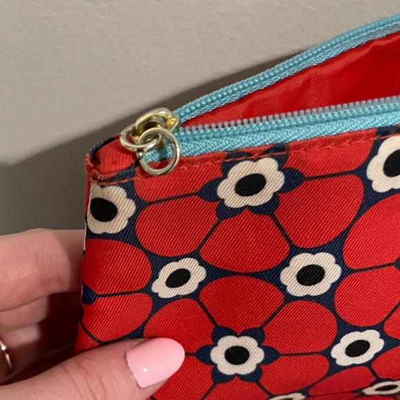 {Estee Lauder} Opening Ceremony Red And Blue Cosmetic Bag, floral - Picture 4 of 4